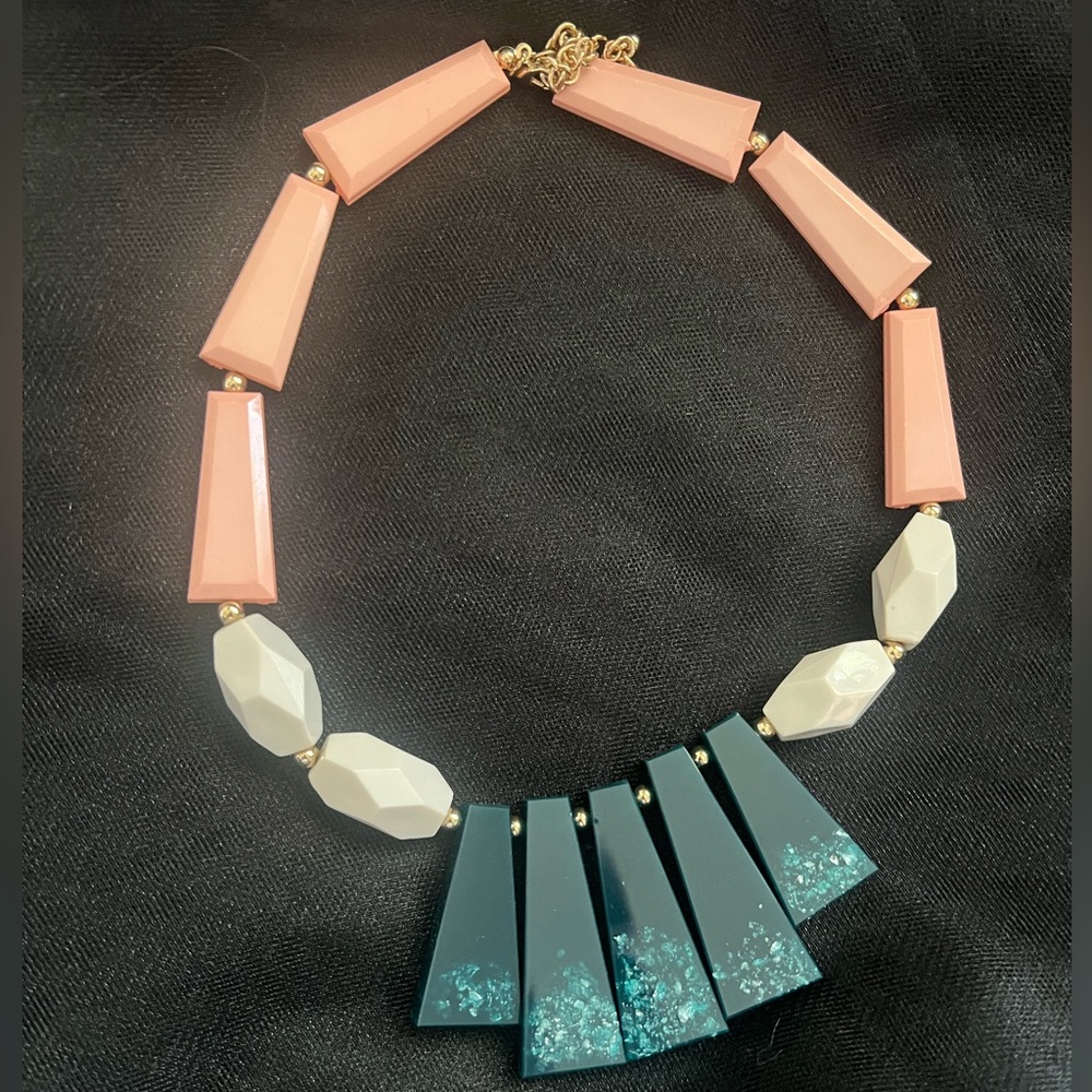 Colorful statement necklace